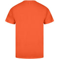 Orange - Back - Casual Classics Unisex Adult Original Tech T-Shirt