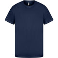 Navy - Front - Casual Classics Unisex Adult Original Tech T-Shirt