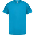 Sapphire Blue - Front - Casual Classics Unisex Adult Original Tech T-Shirt