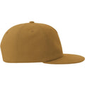 Dark Mustard - Side - Atlantis Unisex Adult Cruz 5 Panel Sustainable Snapback Cap