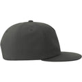 Dark Grey - Side - Atlantis Unisex Adult Cruz 5 Panel Sustainable Snapback Cap