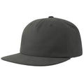 Dark Grey - Lifestyle - Atlantis Unisex Adult Cruz 5 Panel Sustainable Snapback Cap