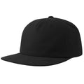 Black - Lifestyle - Atlantis Unisex Adult Cruz 5 Panel Sustainable Snapback Cap