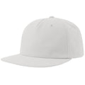 White - Lifestyle - Atlantis Unisex Adult Cruz 5 Panel Sustainable Snapback Cap