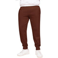 Chocolate - Front - Casual Classics Unisex Adult Blended Core Regular Jogging Bottoms