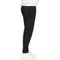 Black - Side - Casual Classics Unisex Adult Blended Core Regular Jogging Bottoms