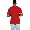 Red - Back - Casual Classics Unisex Adult Combed Cotton Organic T-Shirt