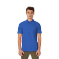 Royal - Back - B&C Safran Mens Polo Shirt - Mens Short Sleeve Polo Shirts