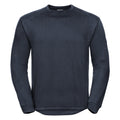 Bottle Green - Side - Russell Workwear Mens Crew Neck Set In Sweatshirt Top