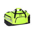 Hi Vis Yellow-Black - Back - Shugon Daytona Universal Holdall Duffle Bag (50 Litres)