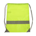 Hi-Vis Yellow - Front - Shugon Stafford Plain Drawstring Tote Bag - 13 Litres