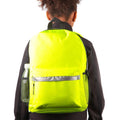 Hi-Vis Yellow - Side - Shugon Stafford Plain Drawstring Tote Bag - 13 Litres