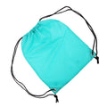 Lagoon Turquoise - Back - Shugon Stafford Plain Drawstring Tote Bag - 13 Litres