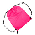 Hot Pink - Back - Shugon Stafford Plain Drawstring Tote Bag - 13 Litres