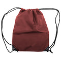 Burgundy - Front - Shugon Stafford Plain Drawstring Tote Bag - 13 Litres