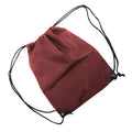 Burgundy - Back - Shugon Stafford Plain Drawstring Tote Bag - 13 Litres