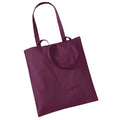 Burgundy - Front - Westford Mill Promo Bag For Life - 10 Litres