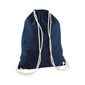 French Navy - Back - Westford Mill Cotton Gymsac Bag - 12 Litres