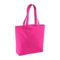 Fuchsia - Back - Westford Mill Organic Cotton Shopper Bag - 16 Litres