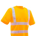 Hi Vis Orange - Back - Yoko Ladies-Womens Hi-Vis Short Sleeve T-Shirt