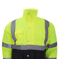 Hi-Vis Yellow-Navy - Back - Yoko Hi-Vis Two Tone Bomber Jacket