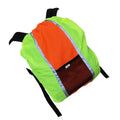 Hi Vis Yellow-Orange - Back - Yoko Rucksack - Backpack Visibility Enhancing Cover