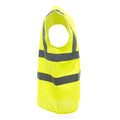 Hi-Vis Yellow - Back - Yoko Unisex Premium Hi-Vis Waistcoat Vest - Jacket