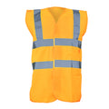 Hi Vis Orange - Pack Shot - Yoko Unisex Premium Hi-Vis Waistcoat Vest - Jacket