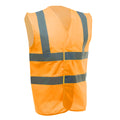 Hi-Vis Yellow - Close up - Yoko Unisex Premium Hi-Vis Waistcoat Vest - Jacket