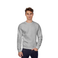 Heather Grey - Back - B&C Mens Crew Neck Sweatshirt Top