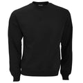 Black - Front - B&C Mens Crew Neck Sweatshirt Top