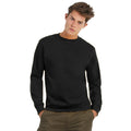 Black - Back - B&C Mens Crew Neck Sweatshirt Top