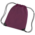 Burgundy - Back - Bagbase Premium Gymsac Water Resistant Bag (11 Litres)