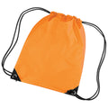 Fluoresent Orange - Back - Bagbase Premium Gymsac Water Resistant Bag (11 Litres)