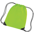 Lime - Back - Bagbase Premium Gymsac Water Resistant Bag (11 Litres)