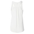 White - Lifestyle - Bella Ladies-Womens Flowy Racerback Tank Top