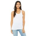 White - Back - Bella Ladies-Womens Flowy Racerback Tank Top