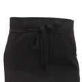 Black - Back - Dennys Ladies-Womens Economy Short Bar Workwear Apron (Without Pocket)