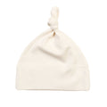 Organic Natural - Front - Babybugz Baby 1 Knot Plain Hat