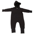 Black - Front - Babybugz Plain Baby All In One - Sleepsuit