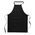 Black - Back - Dennys Ladies-Womens Economy Bib Workwear Apron With Pocket