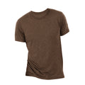 Brown Triblend - Side - Canvas Mens Triblend Crew Neck Plain Short Sleeve T-Shirt