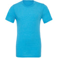 Aqua Triblend - Front - Canvas Mens Triblend Crew Neck Plain Short Sleeve T-Shirt