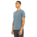 Denim Triblend - Side - Canvas Mens Triblend Crew Neck Plain Short Sleeve T-Shirt