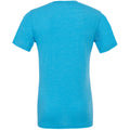 Aqua Triblend - Back - Canvas Mens Triblend Crew Neck Plain Short Sleeve T-Shirt