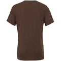 Brown Triblend - Back - Canvas Mens Triblend Crew Neck Plain Short Sleeve T-Shirt