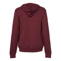 Maroon - Back - Canvas Unisex Pullover Hooded Sweatshirt - Hoodie