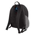 Black- Grey - Back - Quadra Pro Team Backpack - Rucksack Bag (17 Litres)