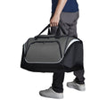 Graphite-Black-White - Back - Quadra Pro Team Holdall - Duffle Bag (55 Litres)