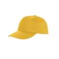 Yellow - Front - Result Unisex Core Houston 5 Panel Printers Baseball Cap